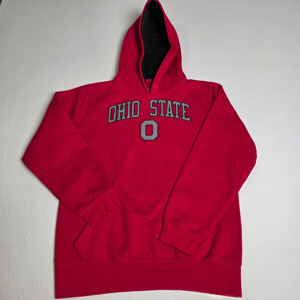 Varsity Ohio State Buckeyes Hoodie Youth XXL Red NCAA‎ Pullover Sweatshirt OSU